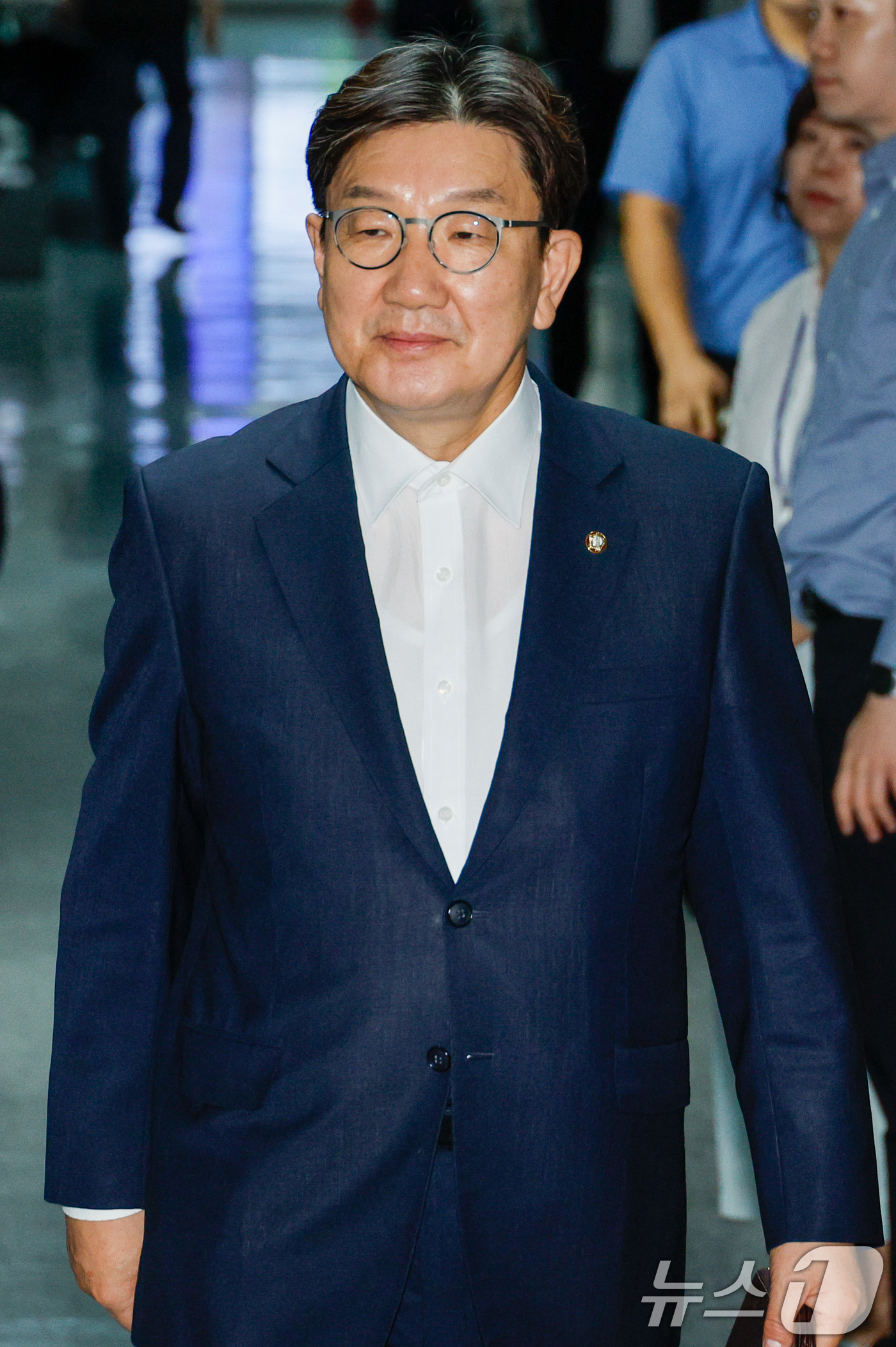 의원회관 도착한 권성동 - 뉴스1