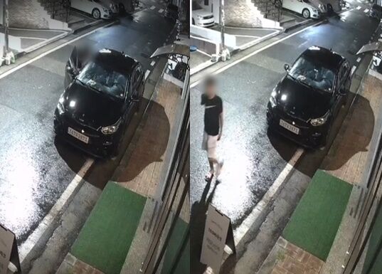 문 안 잠긴 차 노려 '지갑' 훔쳐 간 남학생…CCTV 고스란히[영상]