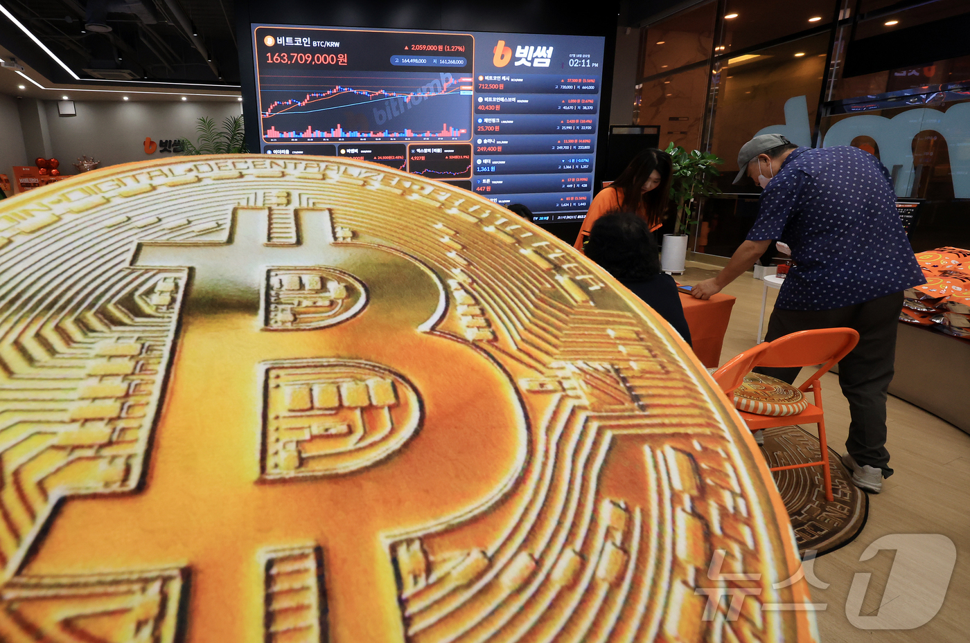 (서울=뉴스1) 김진환 기자 = 비트코인은 가상화폐 3개 법안이 미 하원을 통과하면서 한때 12만 달러를 재돌파했다.미 가상화폐 거래소 코인베이스에 따르면 미 동부 시간 이날 오후 …