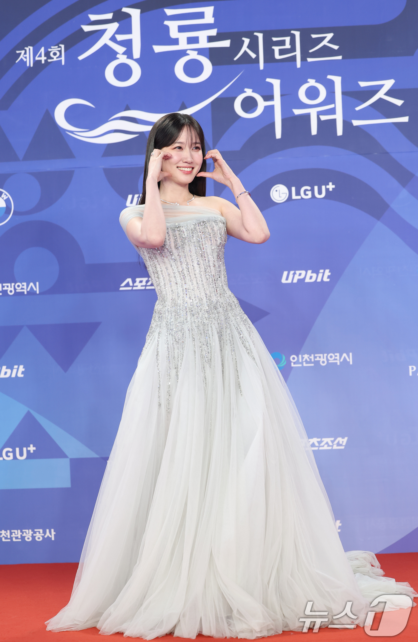 (인천=뉴스1) 권현진 기자 = 배우 박은빈이 18일 인천 중구 파라다이스시티에서 열린 ‘제4회 청룡시리즈어워즈’에 레드카펫 행사에 참석해 포즈를 취하고 있다. 2025.7.18/ …