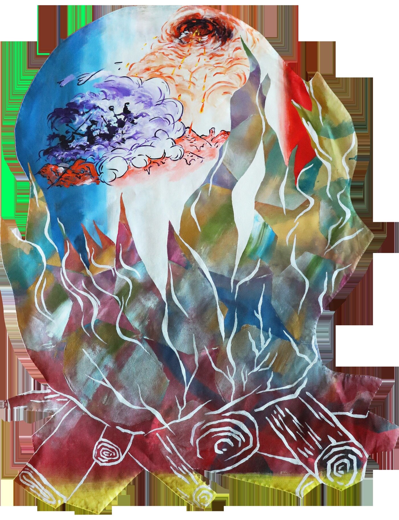 본문 이미지 - 박서연, 운명에 맞서라, Acylic on Linen, 136x97cm, 2025 &#40;서울시립미술관 제공&#41;