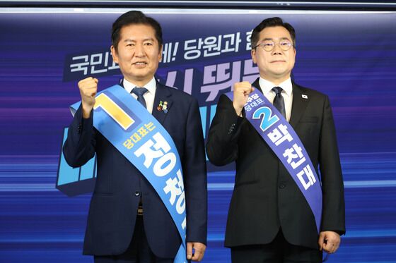 정청래, 당대표 경선 영남까지 2연승…누적 62.65% 득표(종합)