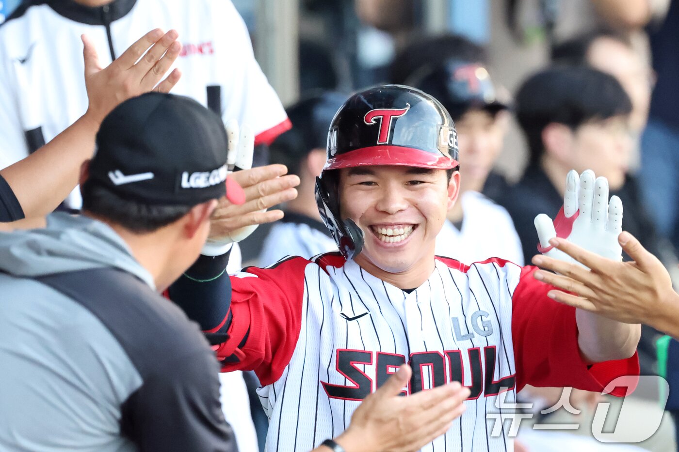 본문 이미지 - LG 트윈스 외야수 문성주. 2025.7.20/뉴스1 ⓒ News1 이승배 기자