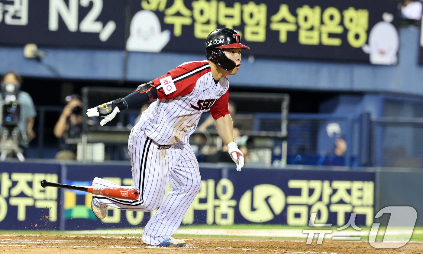 본문 이미지 - LG 트윈스 문성주. ⓒ 뉴스1 이승배 기자