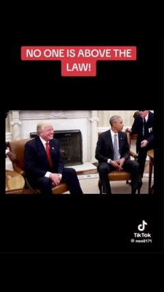 본문 이미지 - 21일&#40;현지시간&#41; 도널드 트럼프 미국 대통령이 트루스소셜에 올린 버락 오바마 전 대통령의 체포 영상. &lt;출처=트루스소셜&gt;