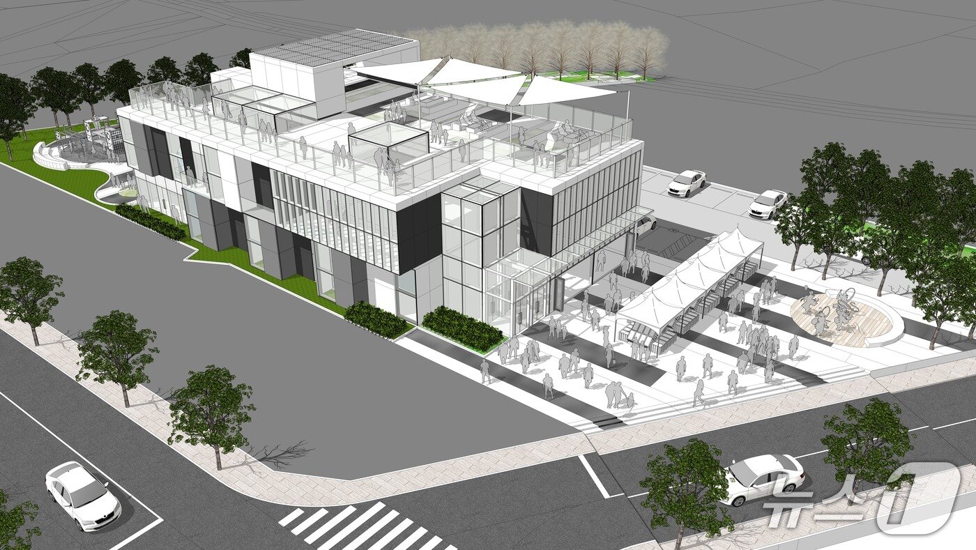 본문 이미지 - 양양 로컬푸드 유통활성화센터 조성사업 당선작 조감도.(양양군 제공, 재판매 및 DB 금지) 2025.7.22/뉴스1