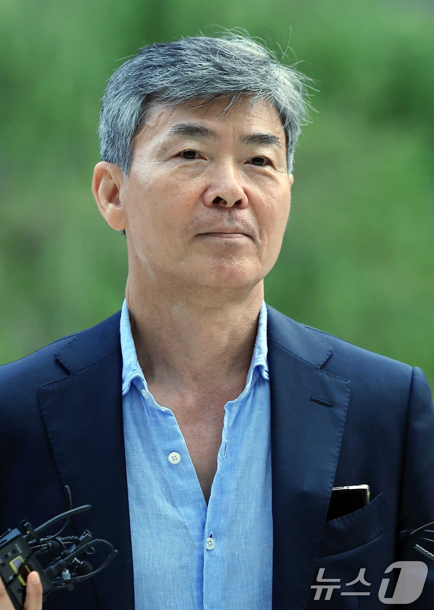 (서울=뉴스1) 박정호 기자 = 이종호 전 블랙펄인베스트 대표가 23일 서울 종로구  김건희 특검팀(특별검사 민중기)으로 재소환 되고 있다. 2025.7.23/뉴스1