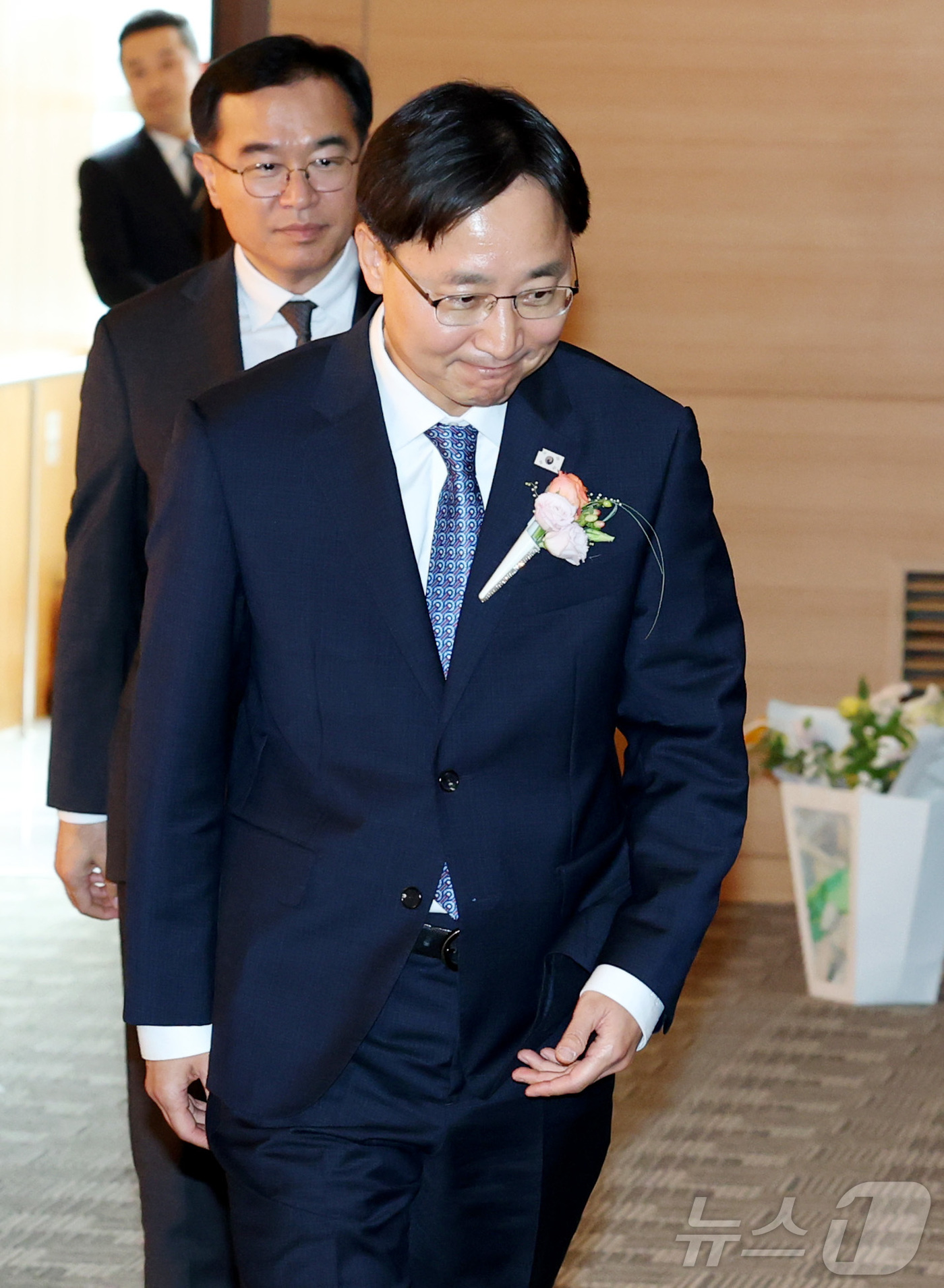 (세종=뉴스1) 김기남 기자 = 임광현 국세청장이 23일 세종시 정부세종청사 국세청 대강당에서 열린 취임식에 참석하고 있다. 2025.7.23/뉴스1