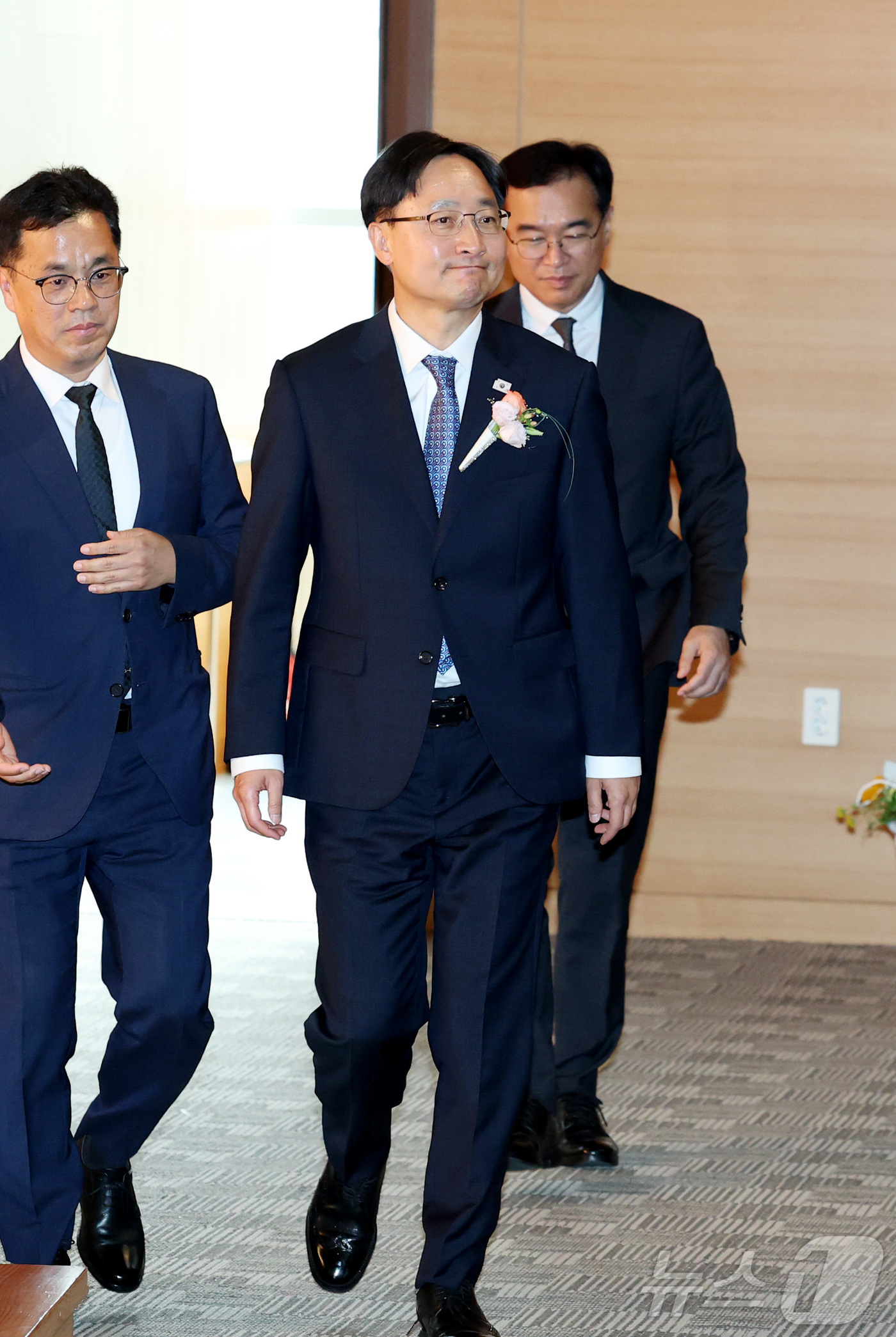 (세종=뉴스1) 김기남 기자 = 임광현 국세청장이 23일 세종시 정부세종청사 국세청 대강당에서 열린 취임식에 참석하고 있다. 2025.7.23/뉴스1