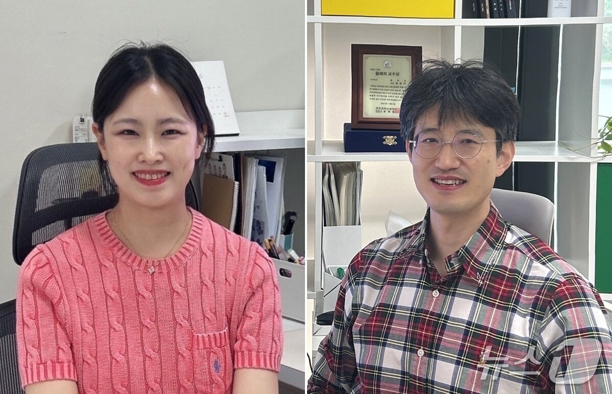 본문 이미지 - 제주대학교 의과대학 융합의과학교실 김혜성 교수(왼쪽)와 병리학교실 장보근 교수.(제주대학교 제공. 재판매 및 DB 금지)