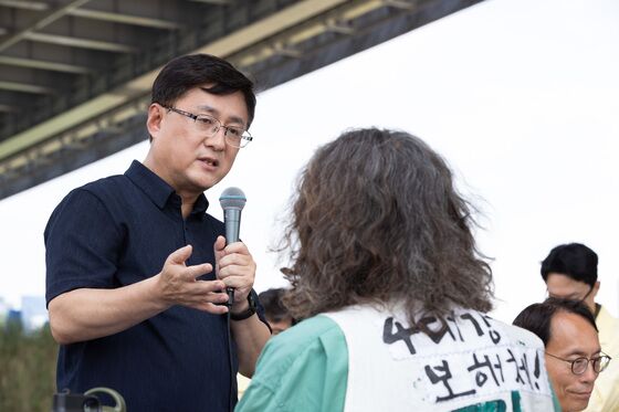 김성환 환경장관, 4대강 보 개방 잰걸음…영산강 운영현황 점검