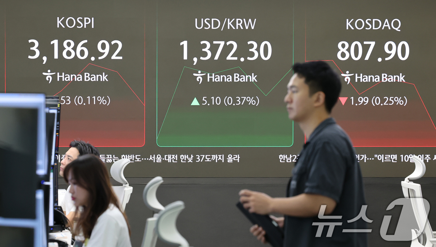 하락 출발한 증시, 환율은 소폭 상승 - 뉴스1