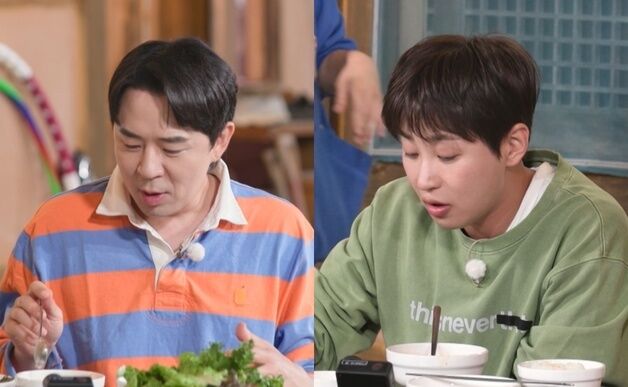 "대박" 입 짧은 딘딘, 이민정 요리 실력에 감탄 '폭풍 흡입'