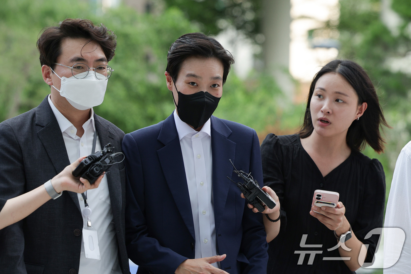 (서울=뉴스1) 신웅수 기자 = 김건희 여사의 이른바 '문고리 3인방' 중 한 명인 정지원 전 대통령실 행정관이 25일 오후 서울 종로구에 마련된 김건희 특검팀(특별검사 민중기) …