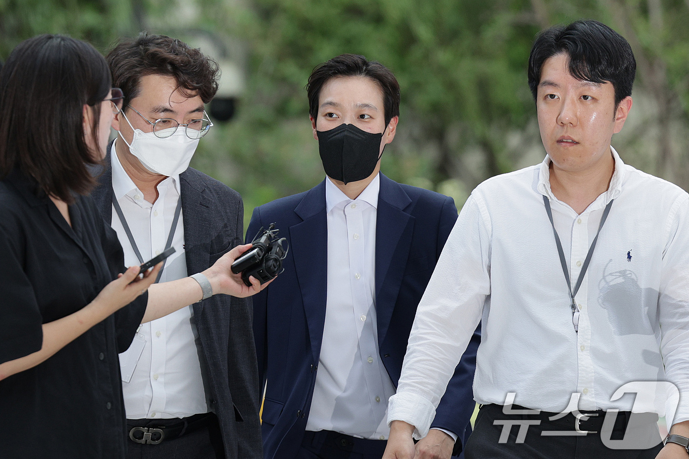 (서울=뉴스1) 신웅수 기자 = 김건희 여사의 이른바 '문고리 3인방' 중 한 명인 정지원 전 대통령실 행정관이 25일 오후 서울 종로구에 마련된 김건희 특검팀(특별검사 민중기) …