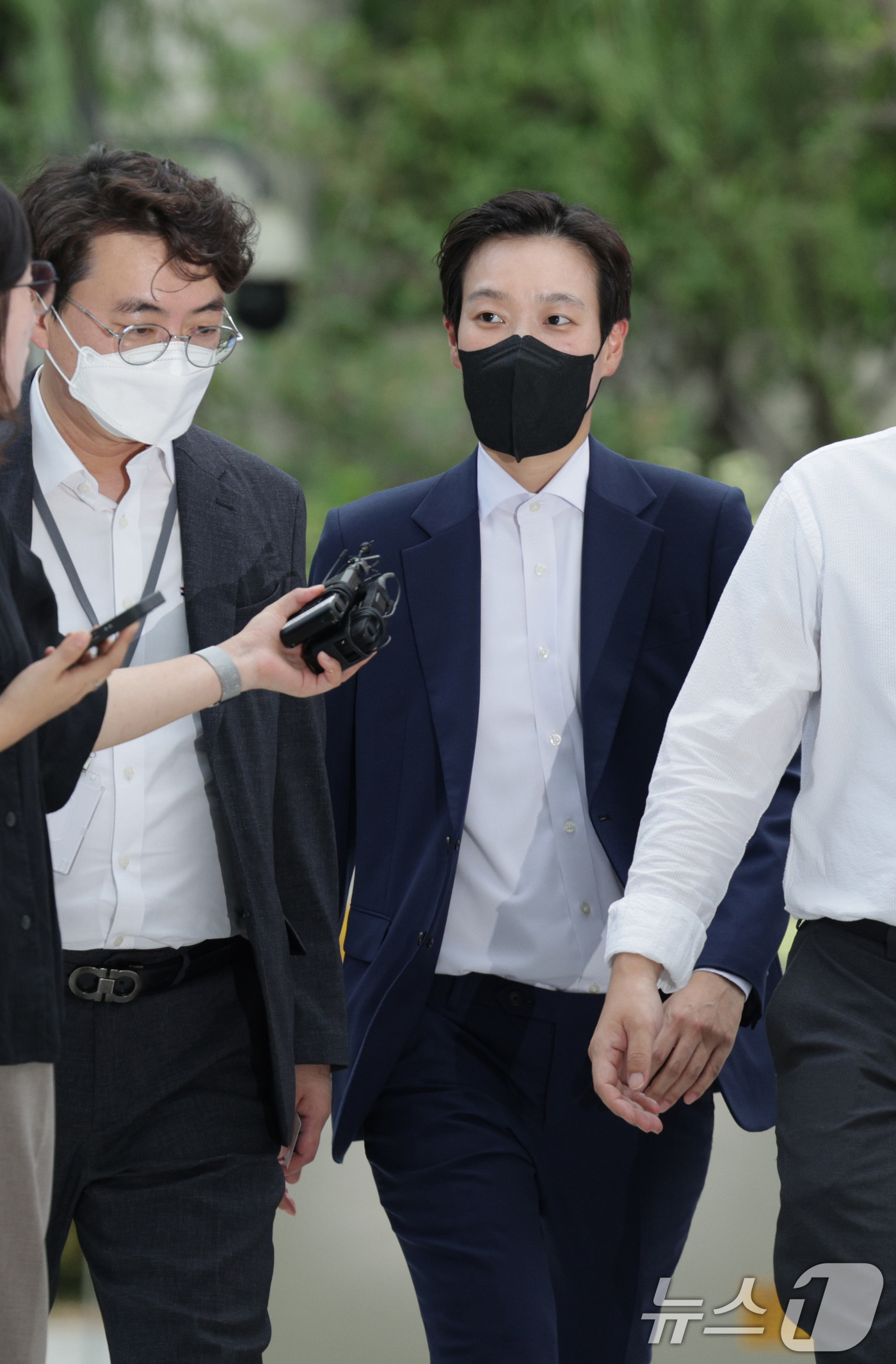 (서울=뉴스1) 신웅수 기자 = 김건희 여사의 이른바 '문고리 3인방' 중 한 명인 정지원 전 대통령실 행정관이 25일 오후 서울 종로구에 마련된 김건희 특검팀(특별검사 민중기) …