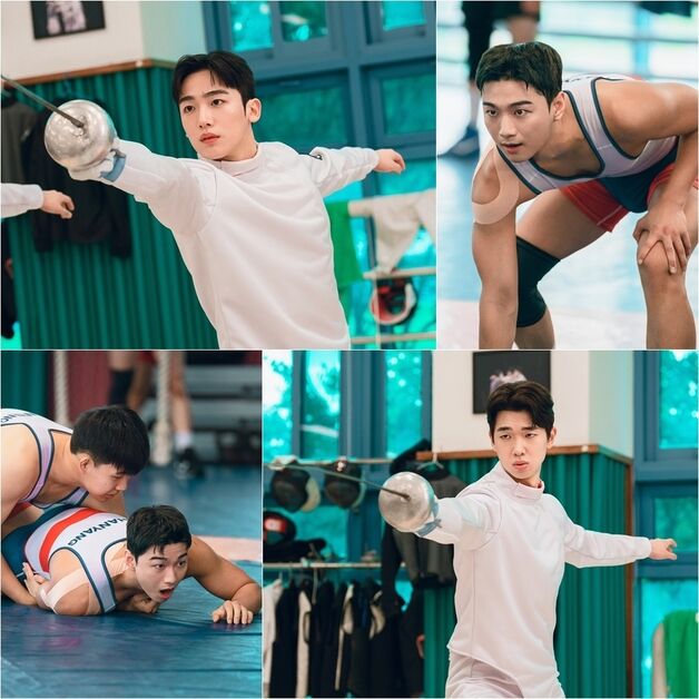 '트라이' 김요한, 럭비봇 대신 펜싱복…탄탄 피지컬 자랑