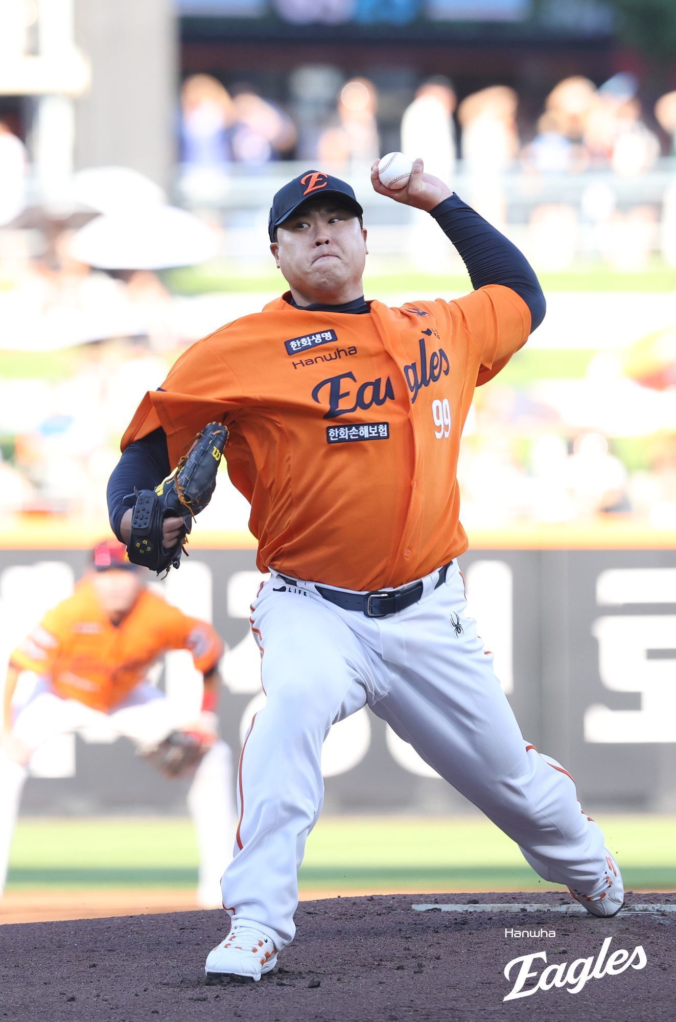 본문 이미지 - 26일 대전 한화생명 볼파크에서 열린 프로야구 &#39;2025 신한 SOL 뱅크 KBO리그&#39; SSG 랜더스와 한화 이글스 경기에서 한화 류현진이 역투하고 있다. &#40;한화이글스 제공. 재판매 및 DB금지&#41; 2025.7.26/뉴스1
