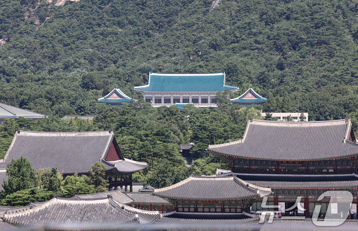 (서울=뉴스1) 김도우 기자 = 청와대 관람 일시 종료를 앞두고 마지막 주말인 27일 서울 종로구 청와대의 모습.이재명 대통령이 청와대를 집무 공간으로 다시 활용하기로 하면서, 청 …