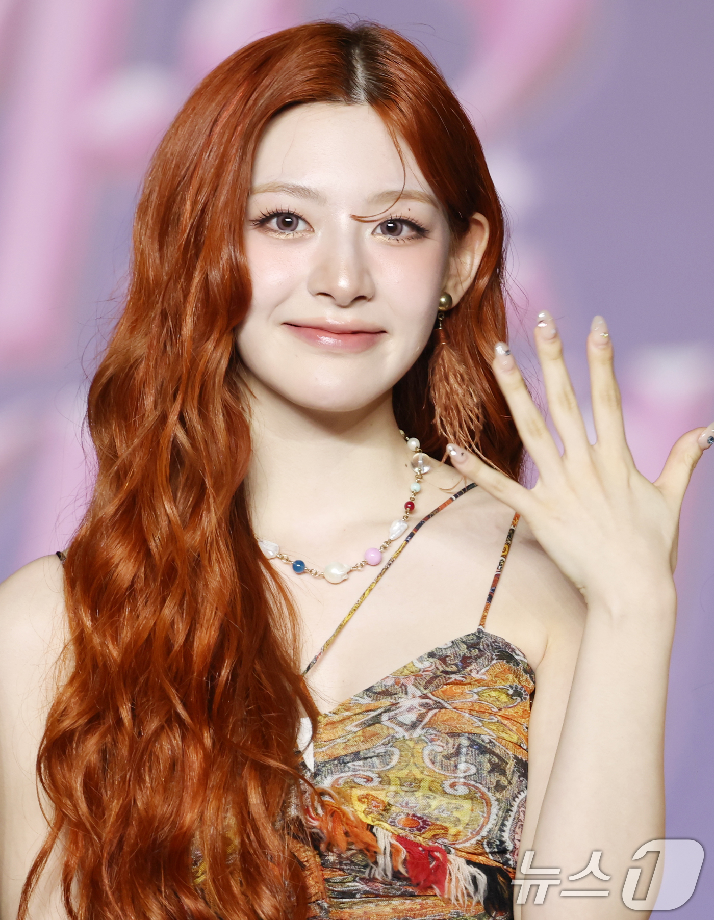 (고양=뉴스1) 권현진 기자 = 스테이씨 세은이 27일 경기도 고양시 일산서구 킨텍스 제1전시장에서 열린 ‘2025 SBS 가요대전 Summer’(이하 ‘가요대전’)에 참석해 블루 …