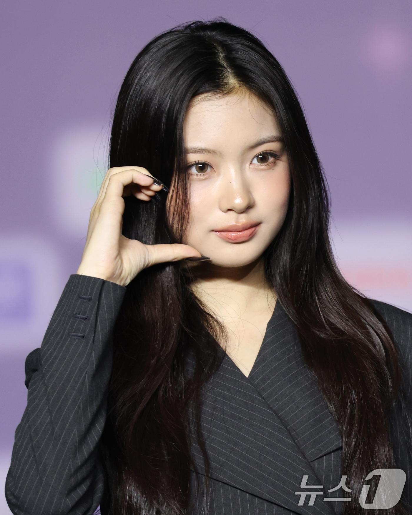 (고양=뉴스1) 권현진 기자 = 키키 키야가 27일 경기도 고양시 일산서구 킨텍스 제1전시장에서 열린 ‘2025 SBS 가요대전 Summer’(이하 ‘가요대전’) 블루카펫 행사에 …