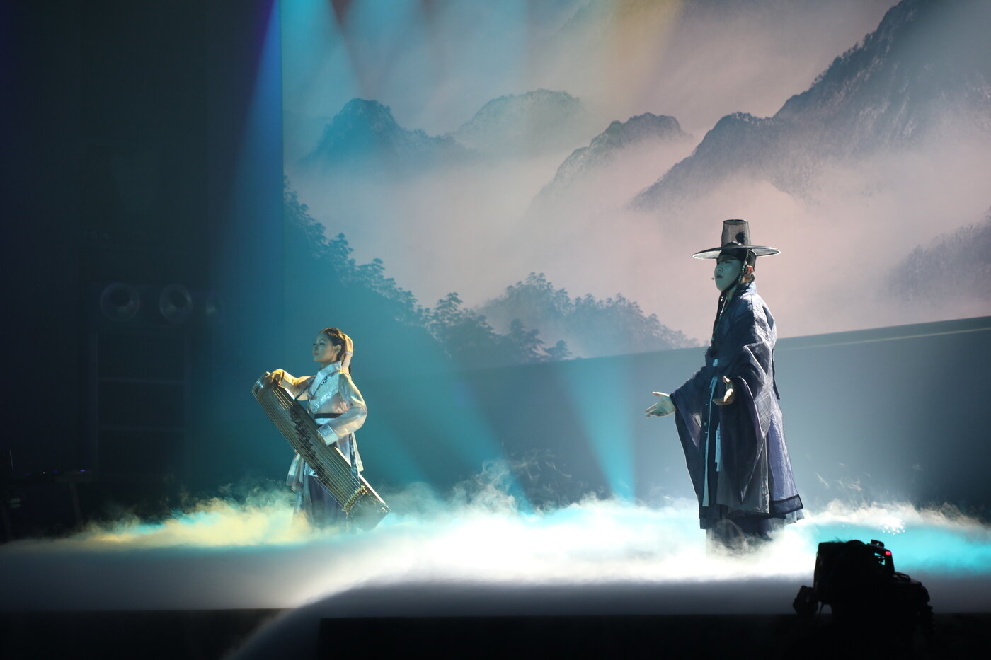 본문 이미지 -  라인-루르 U대회 폐회식에서 선보인 전통공연. (세종시 제공. 재판매 및 DB금지)