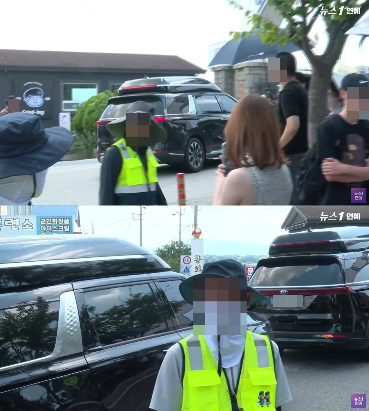 본문 이미지 - 차은우 입대 현장/ 사진=뉴스1 연예TV 갈무리