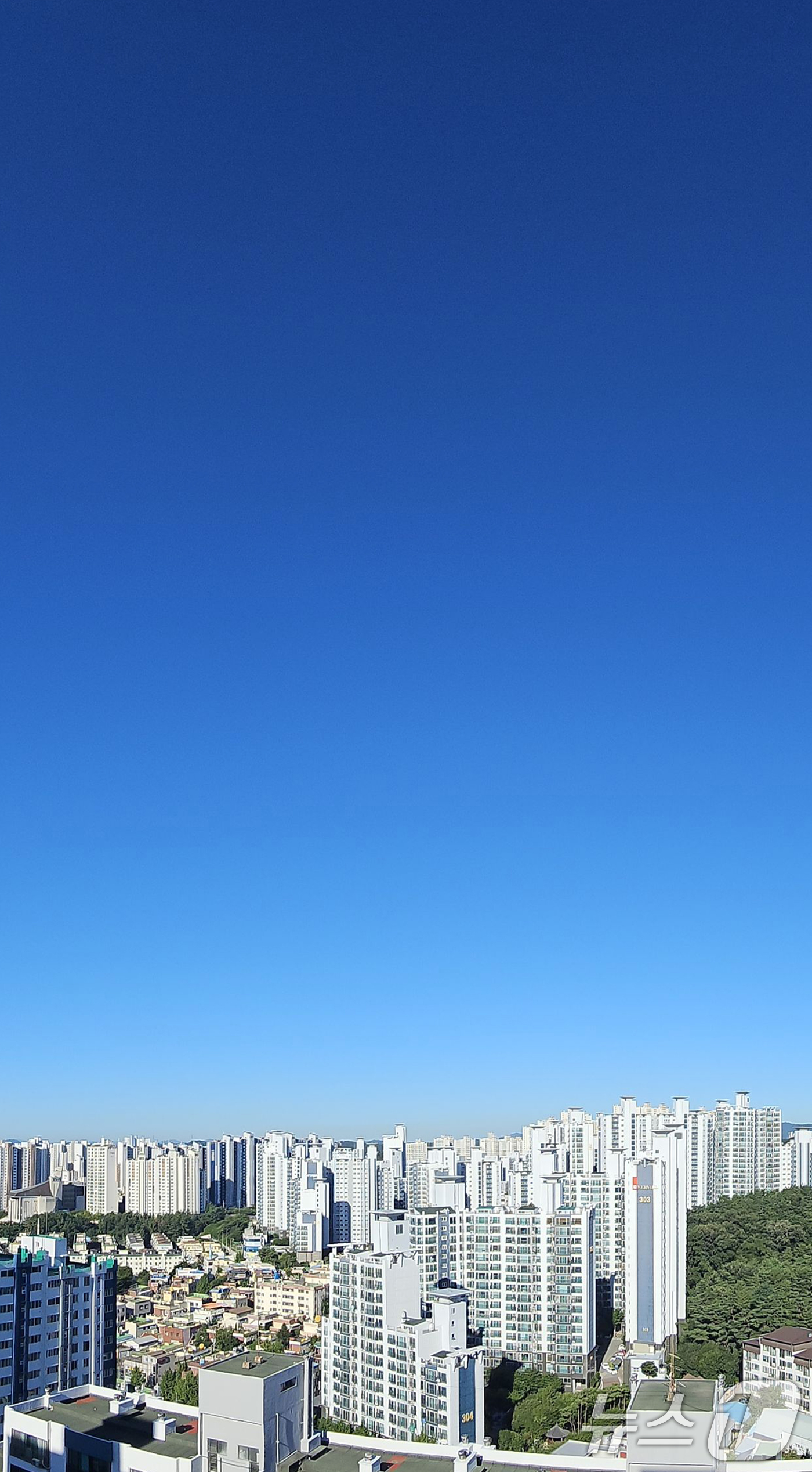 (포항=뉴스1) 최창호 기자 = 29일 오전 폭염 특보가 발령 중인 경북 포항시 하늘에 구름 한점을 찾아 볼 수 없다. 2025.7.29/뉴스1