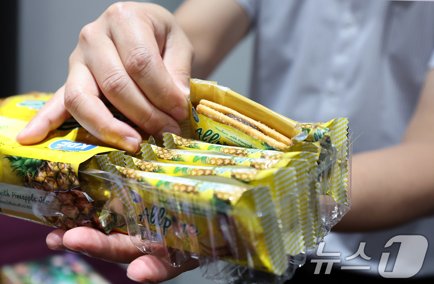 (서울=뉴스1) 박지혜 기자 = 29일 서울 강남구 서울세관 대강당에서 열린 2025년 상반기 관세청 마약밀수 단속현황 및 향후계획 브리핑에 앞서 관계자들이 마약밀수 적발 사례를 …