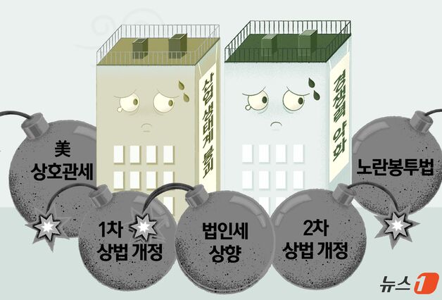 "美 관세도 버거운데, 규제 쓰나미까지"…韓 재계 '진퇴양난'