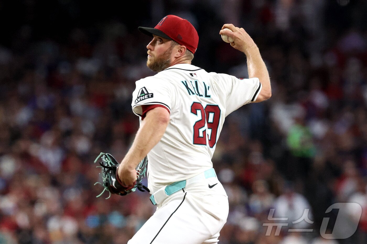 본문 이미지 - 애리조나 다이아몬드백스에서 활약하고 있는 메릴 켈리. ⓒ AFP=뉴스1