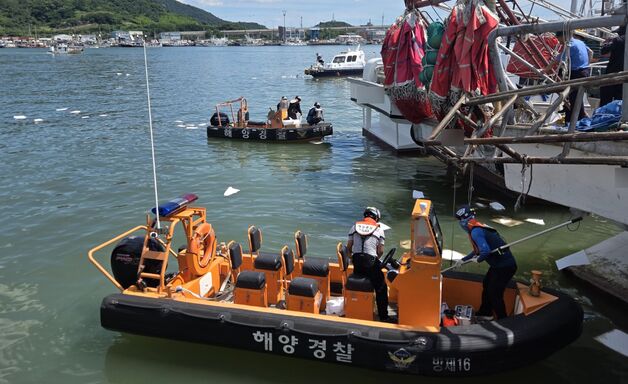목포 해상에 오염물질 버린 선박 업주 입건…해경, 긴급 방제
