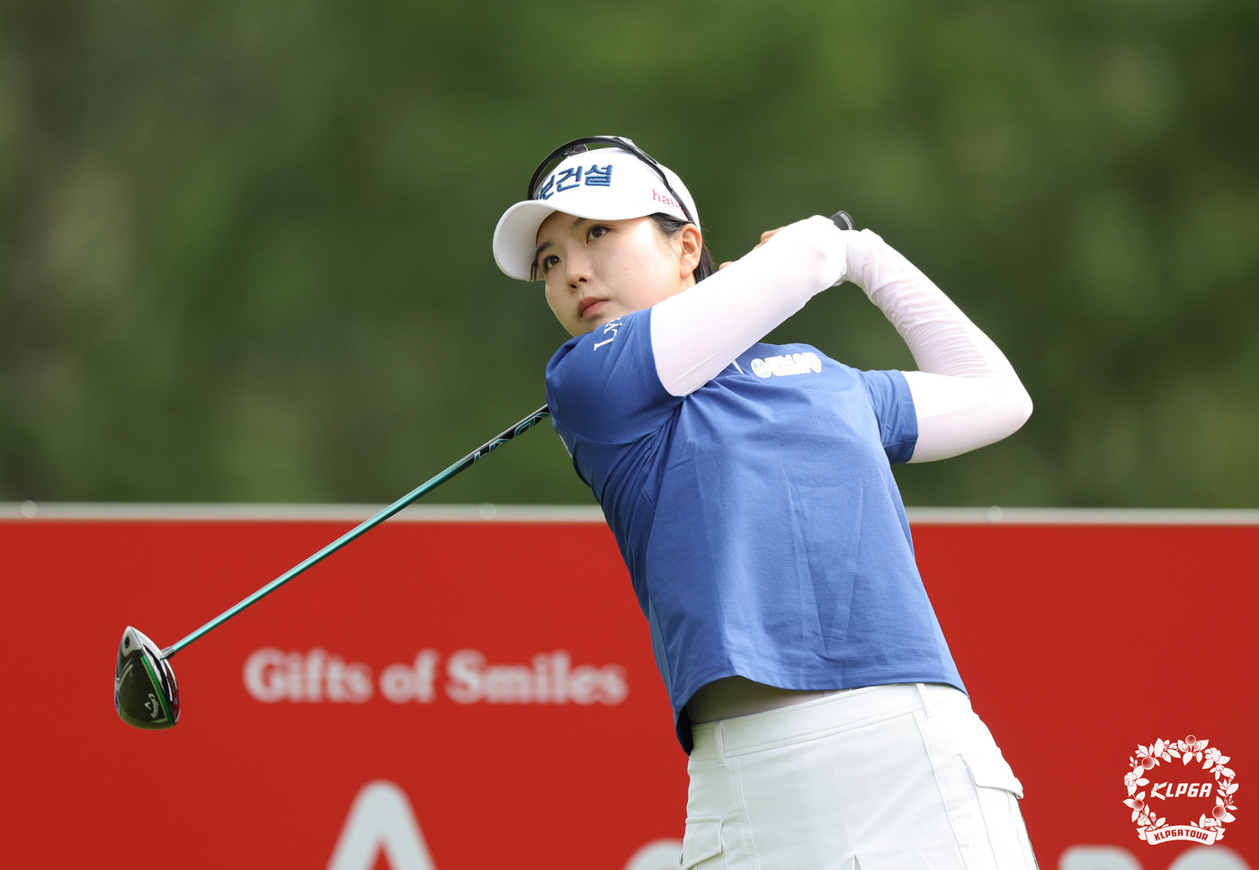 (서울=뉴스1) = 최예림이 31일 강원 원주 오로라 골프&리조트에서 열린 '2025 오로라월드 레이디스 챔피언십' 1라운드 15번 홀에서 티샷을 하고 있다. (KLPGA 제공. …