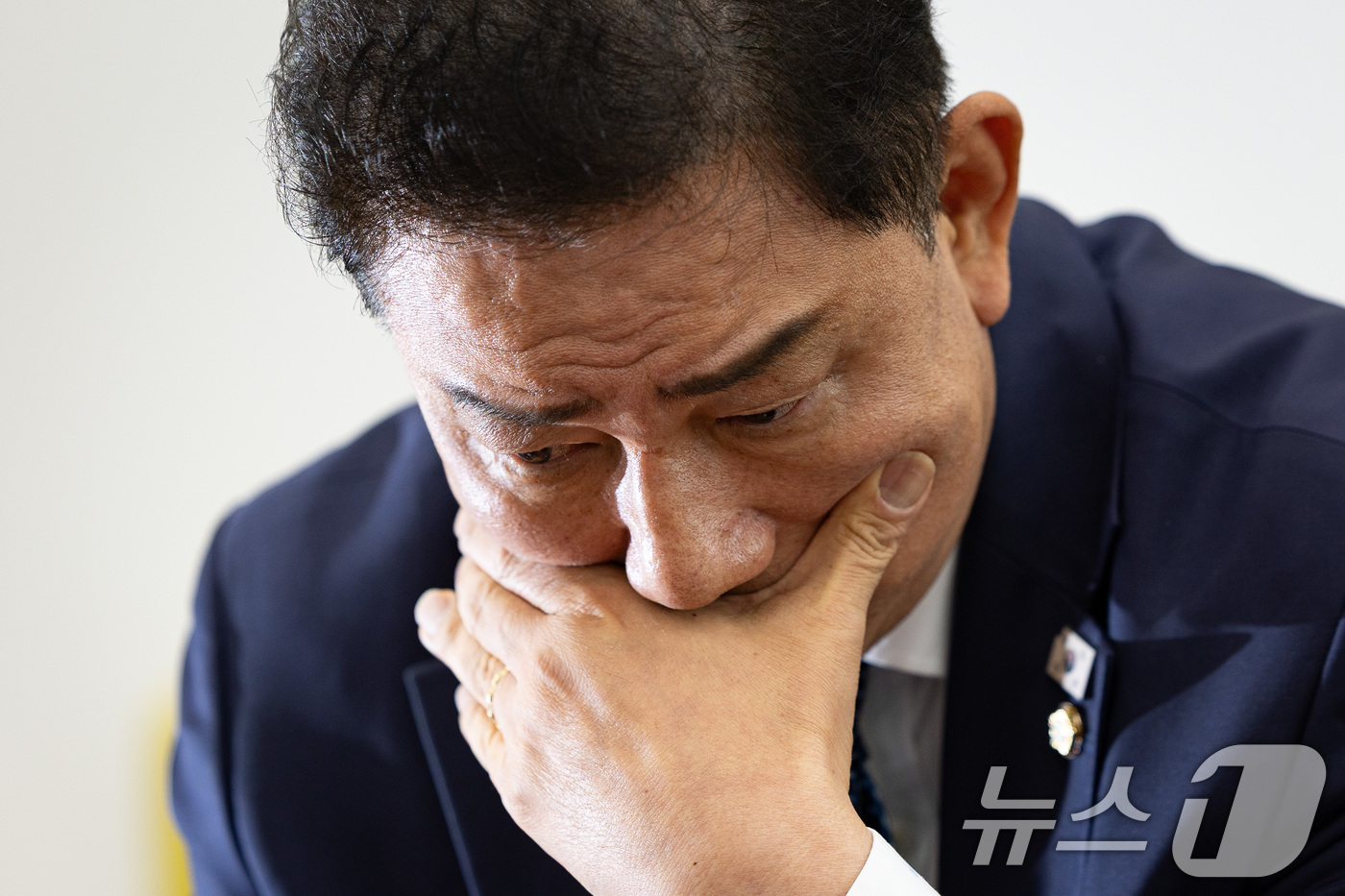 (서울=뉴스1) 유승관 기자 = 김병기 더불어민주당 대표 직무대행 겸 원내대표가 7월 31일 서울 여의도 국회에서 뉴스1과 인터뷰하고 있다. 2025.8.1/뉴스1