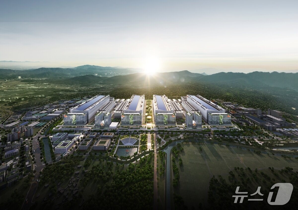본문 이미지 -  용인 반도체 클러스터 조감도 (SK에코플랜트 제공)