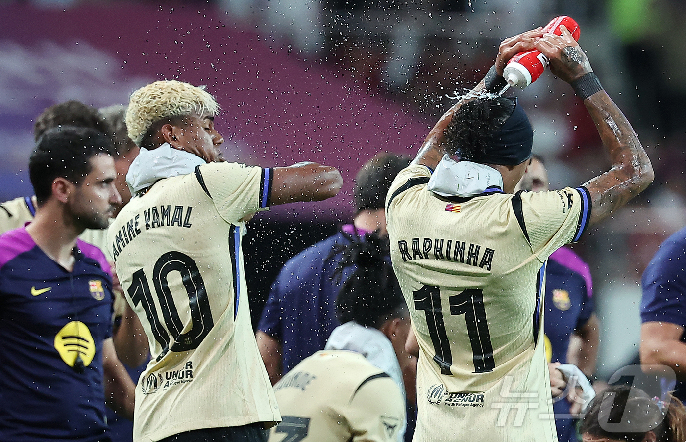 (서울=뉴스1) 김진환 기자 = 31일 서울 마포구 상암동 서울월드컵경기장에서 열리는 ‘2025 FC바르셀로나 아시아투어’ FC서울과 FC바르셀로나의 경기, 전반 FC바르셀로나 하 …