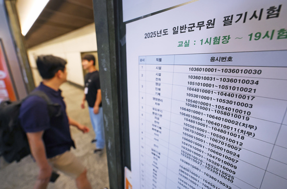 2026년도 군무원 채용 필기시험 4일…평균 경쟁률 8.9대 1