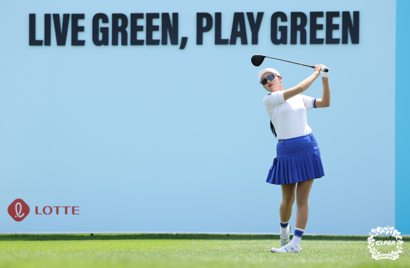 (서울=뉴스1) = 박혜준이 5일 인천 청라 베어즈베스트청라CC에서 열린 '제15회 롯데오픈' 3라운드 10번 홀에서 티샷을 하고 있다. (KLPGA 제공. 재판매 및 DB 금지) …