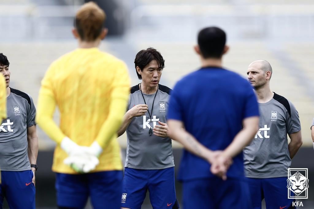 본문 이미지 - 홍명보 감독은 테스트라는 명목 하에 전쟁이 시작됐다며 확실한 동기부여를 심어주고 있다. &#40;대한축구협회 제공&#41;