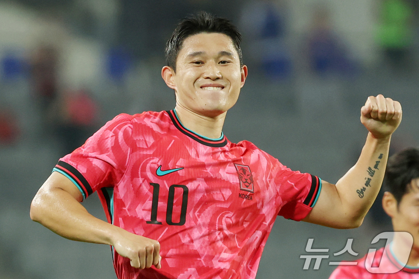 (서울=뉴스1) 김영운 기자 = 이동경이 7일 오후 경기 용인시 처인구 용인미르스타디움에서 열린 2025 동아시아축구연맹(EAFF) E-1 챔피언십 남자부 대한민국과 중국의 경기에 …