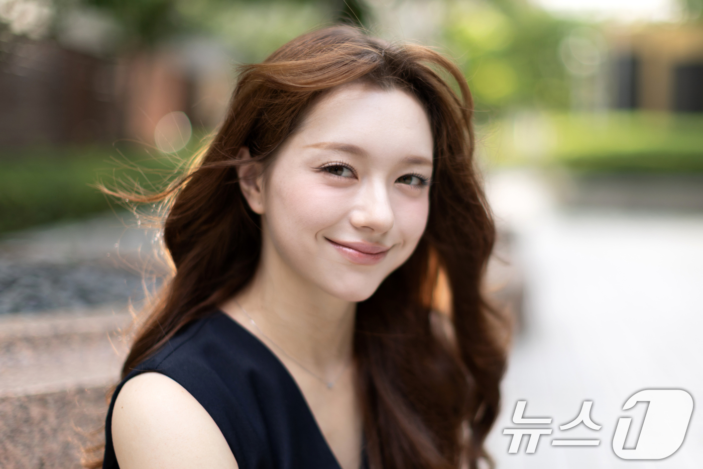 (서울=뉴스1) 이승배 기자 = 피프티피프티 문샤넬이 서울 종로구 뉴스1 본사에서 뉴스1과의 인터뷰 전 포즈를 취하고 있다. 2025.7.20/뉴스1