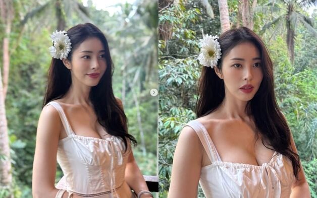 '결혼' 서동주, 볼륨감 강조한 휴양지룩…발리의 청순 섹시 여신