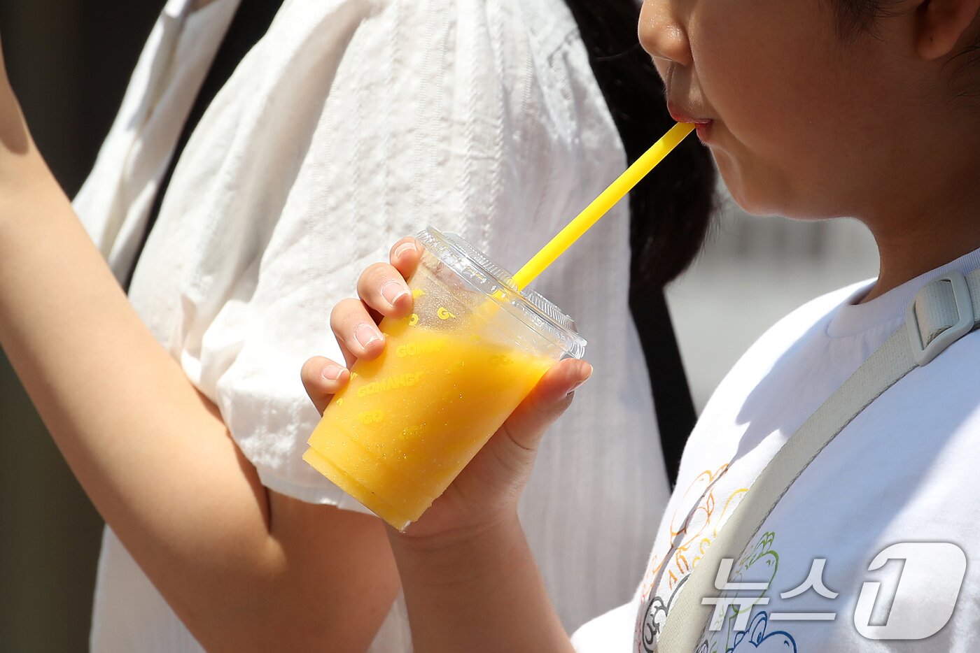 본문 이미지 - 폭염이 계속된 1일 대구 중구 동성로에서 시원한 음료를 손에 든 시민들이 발걸음을 옮기고 있다. 2025.8.1/뉴스1 ⓒ News1 공정식 기자
