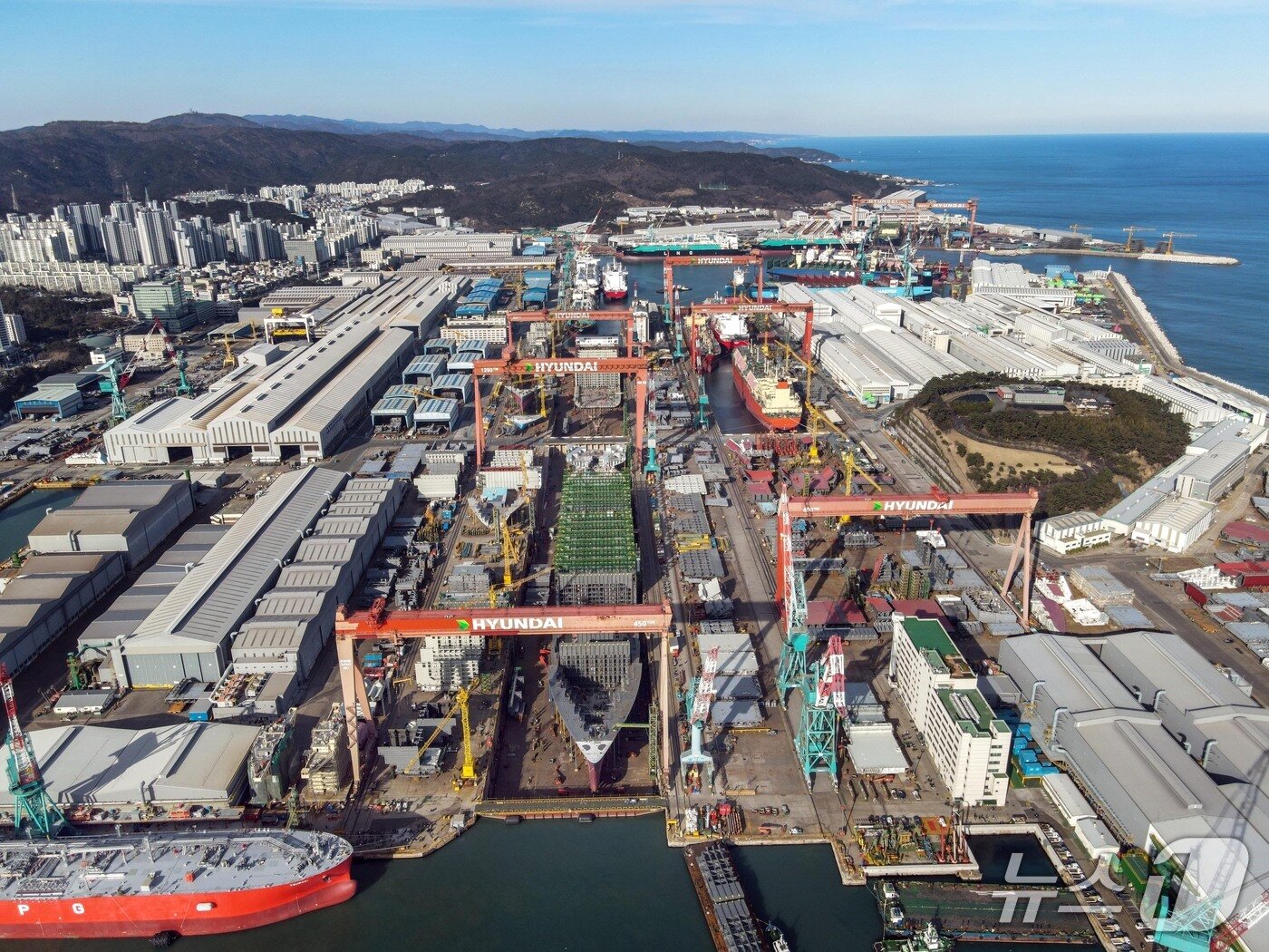 본문 이미지 - HD현대중공업 울산조선소 전경 자료사진&#40;HD현대 제공&#41;