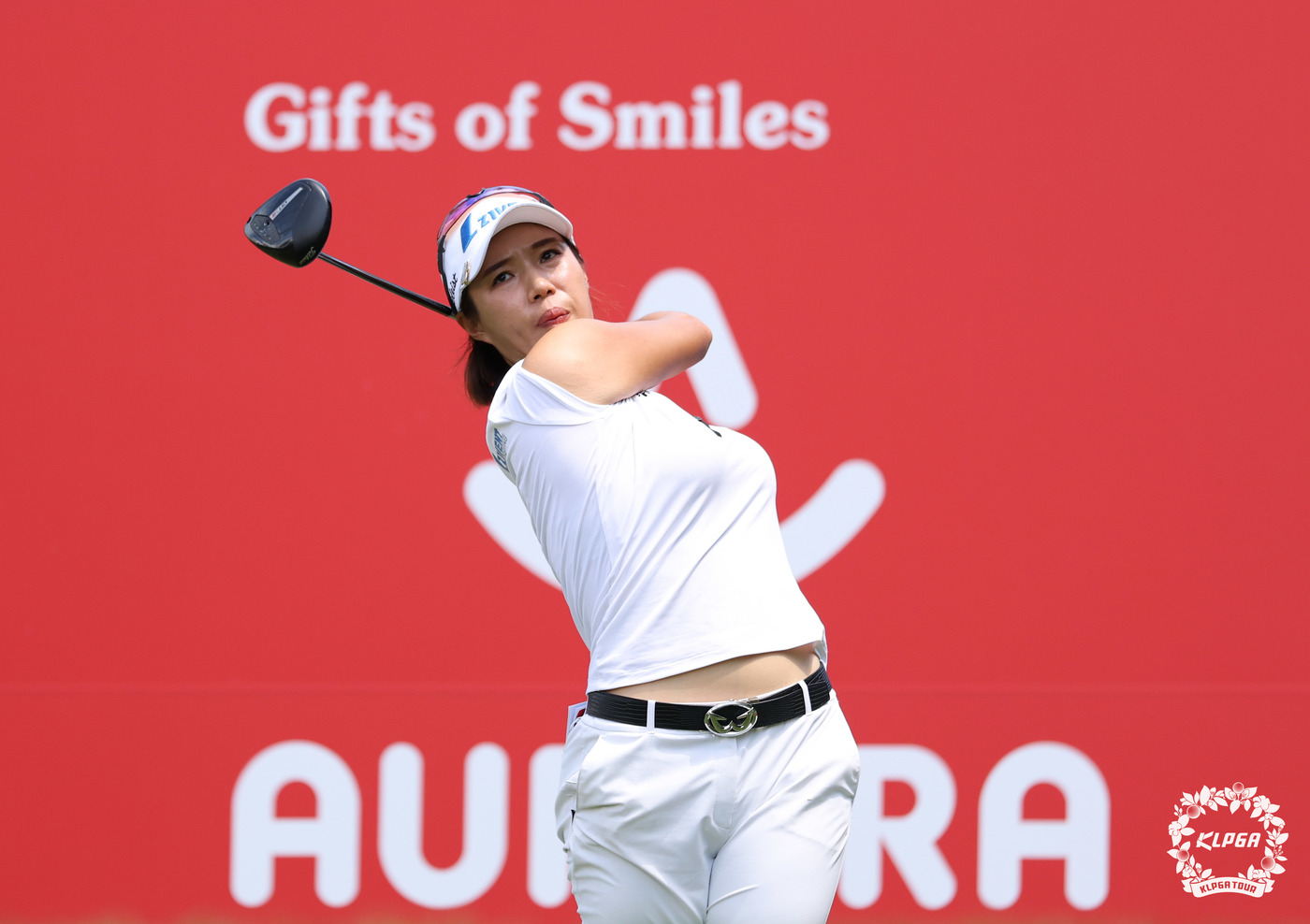 (서울=뉴스1) 김진환 기자 = 최미경이 1일 강원도 원주 오로라 골프&리조트에서 열린 '2025 오로라월드 레이디스 챔피언십' 2라운드 6번홀에서 티샷을 하고 있다. (KLPGA …