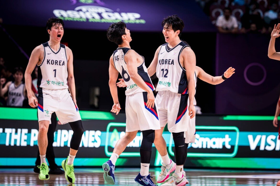 본문 이미지 - 한국 농구대표팀이 레바논을 꺾고 아시아컵 조별리그를 2위로 통과했다.&#40;FIBA 제공&#41;