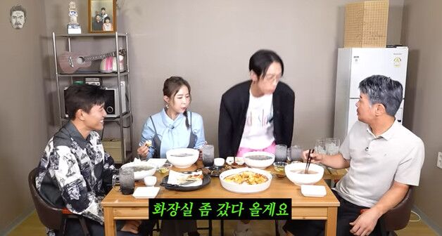 코요태 빽가, 신지♥문원 얘기에 또 자리 이탈? "화장실 좀"