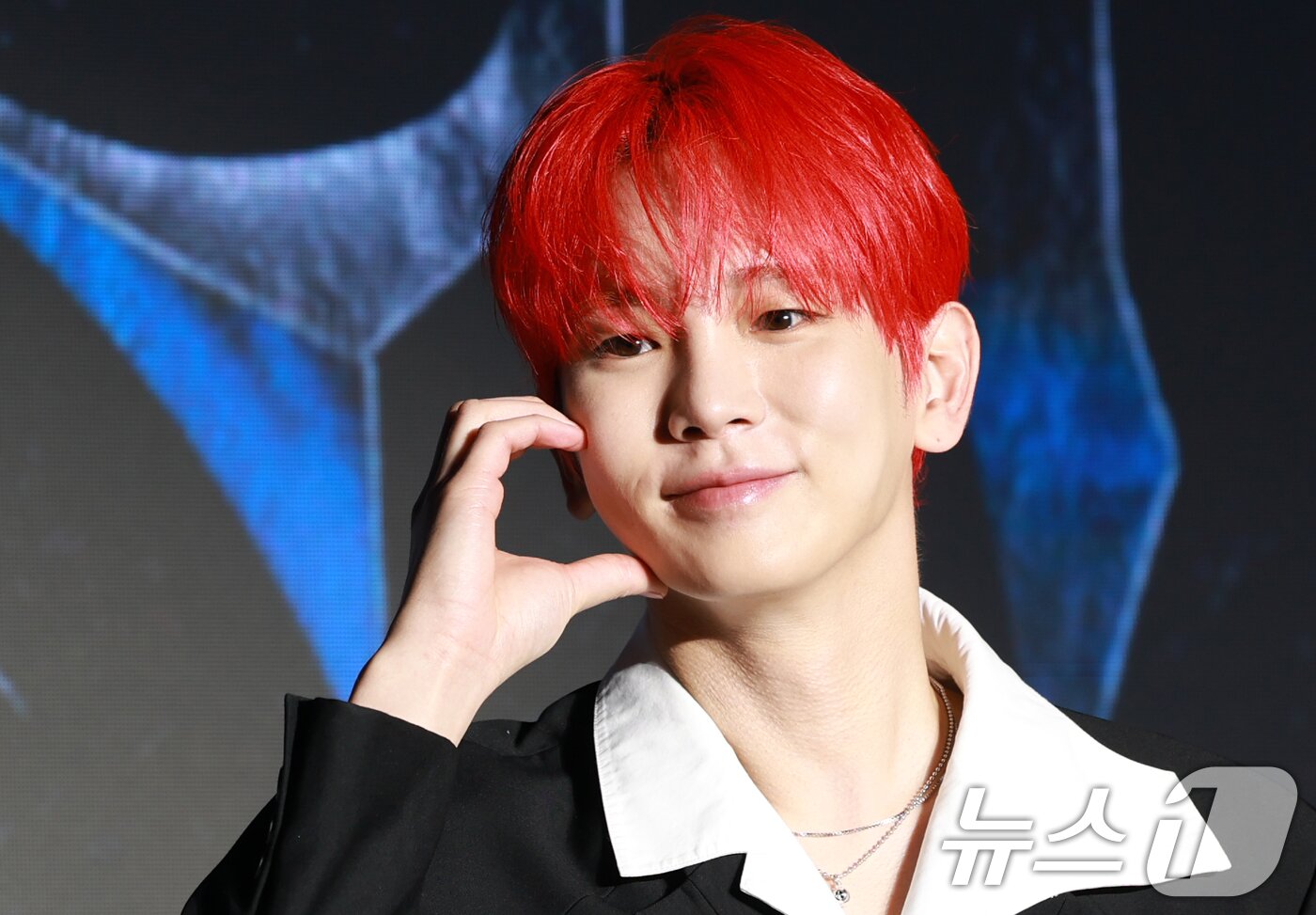 본문 이미지 - 샤이니 키가 11일 오후 서울 광진구 풀만 앰배서더 서울 이스트폴에서 가진 정규 3집 ‘HUNTER(헌터)’ 기자간담회에서 포즈를 취하고 있다. 2025.8.11/뉴스1 ⓒ News1 권현진 기자