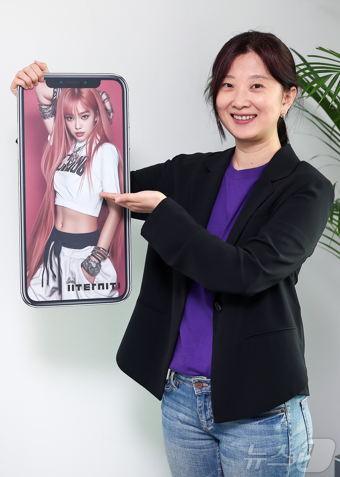 본문 이미지 - 박지은 펄스나인 대표가 11일 서울 종로구 뉴스1 사옥에서 인터뷰를 앞두고 포즈를 취하고 있다. 2025.8.11/뉴스1 ⓒ News1 김진환 기자