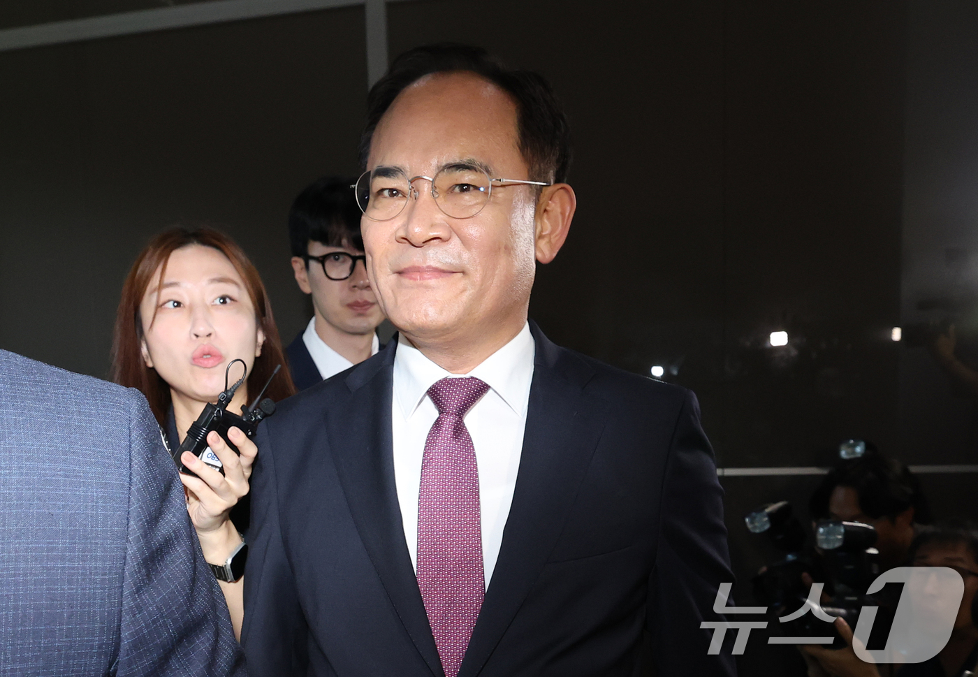 (서울=뉴스1) 오대일 기자 = 임종득 국민의힘 의원이 12일 오전 서울 서초구 순직해병 특검팀(이명현 특별검사) 사무실에 피의자 신분으로 출석하고 있다.특검팀은 채상병 순직사건 …